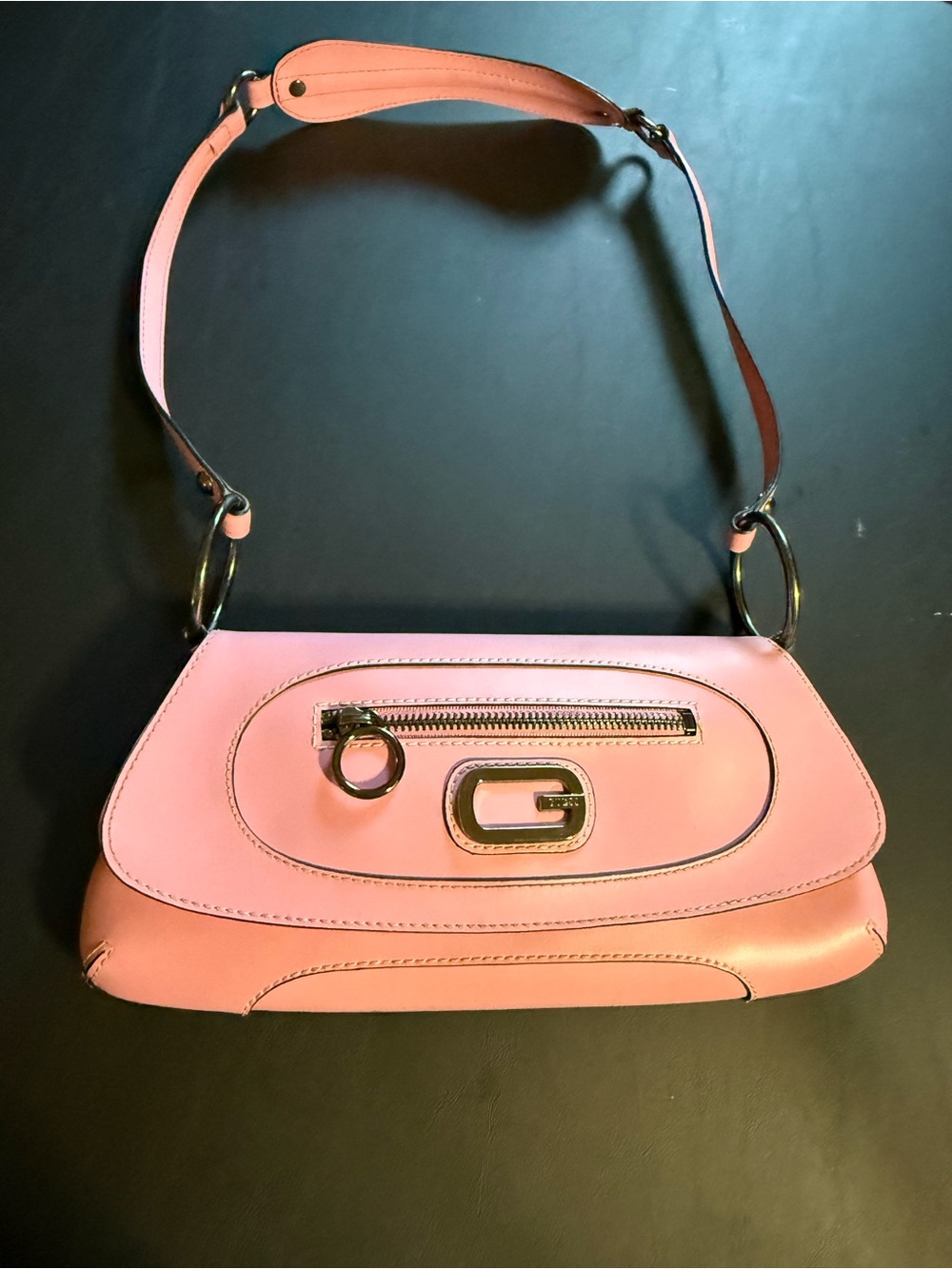✨ Rare Vintage 90’s Guess Pink Vinyl Mini Shoulder Bag